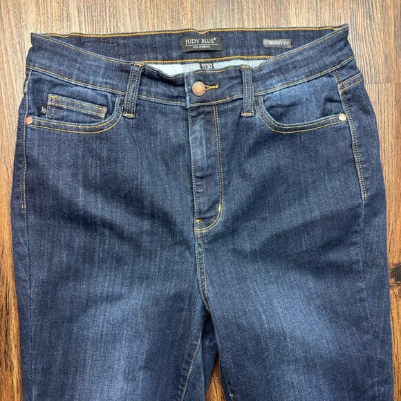 Judy Blue Skinny Fit Jeans Dark Wash JB82409DK Women’s Size 11/30 - Picture 3 of 11